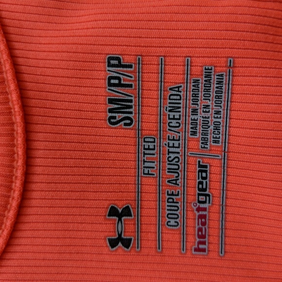 Bright orange Under Armour tank - Picture 2 of 3
